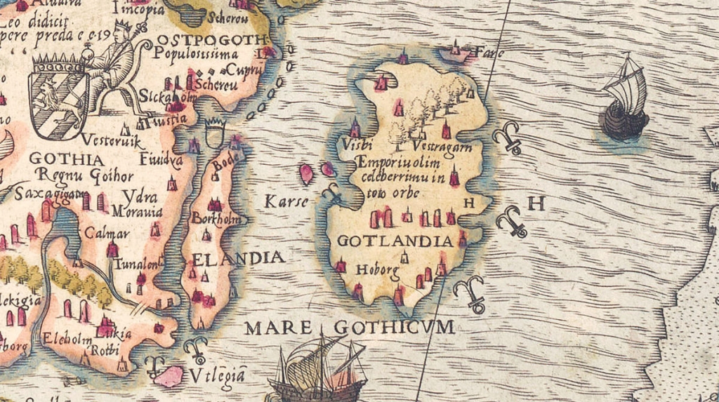 Carta Marina Gotland kort