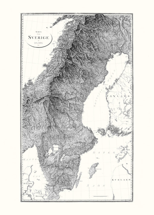 Kort over Sverige 1811