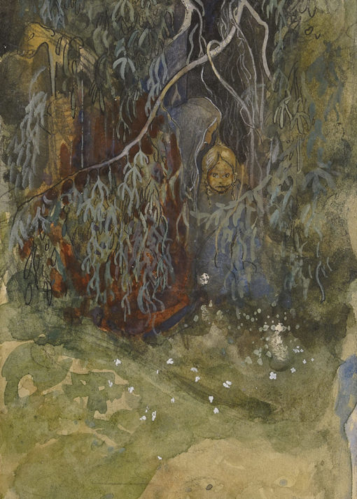 John Bauer In de bossen 1901